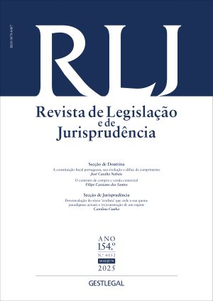 Revista de Legislação e de Jurisprudência – Ano 154.º – N.º 4052
